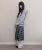 Aiiiai Pin-Up Check Layered Skirt