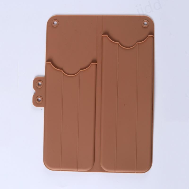 Hair Straightener Flat Iron Pouch Hair Styling Tools Bag Portable Hair Tool Curling Iron Silicone Mats Curling Iron Storage Bag коричневый