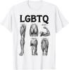 LGBTQ Nogi Pośladki Biceps Triceps Czworogłowe Miłośnik Siłowni Koszulka Treningowa