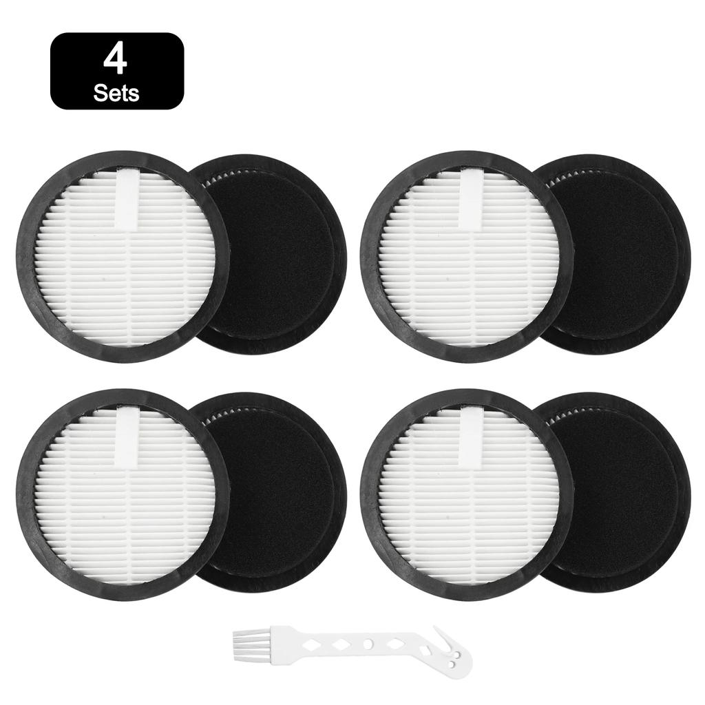 Replacement Set Hepa Filters and Sponge for AFNOP For Acevac11 Cordless Vacuum Cleaner Compatible 2 or 4 Pieces