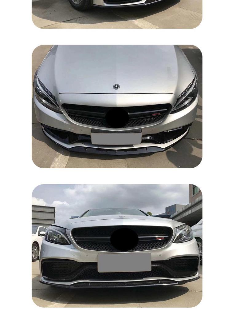 Applicable Mercedes C63 AMG Edition 1 Gloss Black Front Lip Body Kit