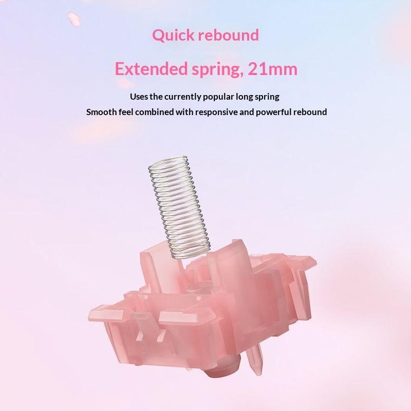 10Pcs Outemu Silent Switch Peach V3 Switch Mute Lemon Switches Hot Swap Quiet Mechanical Keyboard Linear Tactile 5Pin Pom