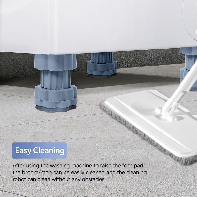 Multi-Functional Washing Machine Shockproof Pad Adjustable Anti-Slip Anti Vibration Mat Universal Furniture Foot Pad