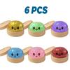 1-6pcs Glitter Anti-Stress Squeeze Toy for Adults, Simulation Colorful Dumpling Squeezable Squishy Toy
