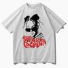 Nina Chuba Gotické Bavlněné Unisex Dámské Tričko Vysoká Kvalita Letní Streetwear Trička Kulatý Výstřih Módní Ležérní Velký Rozměr Potisk Oblečení