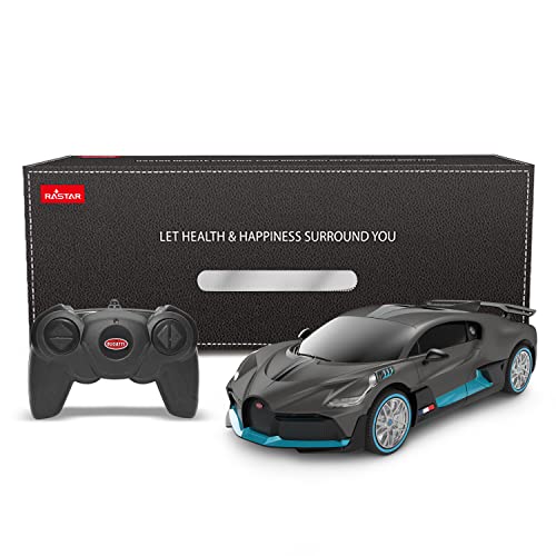 RASTAR Bugatti RC Car 1:24 Scale Bugatti Divo RC Radio Control Car Gray