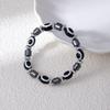 Vintage Handmade Colored Turquoise Beads Devil'S Eye Bracelet Fashion Personality Beaded Eye Elastic Bracelet