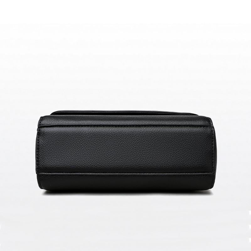 Women's Stylish Bag Soft Leather Crossbody Shoulder Bag Solid Color Premium Women's Messenger Shoulder Bag
