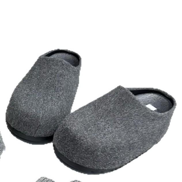 Small man 2025 new woolen thick-soled woolen shoes women's retro Internet celebrity bag head lazy slippers