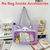 Bunny Plush Soft Cat Snack Tote Cartoon Shoulder Bag With Design Transparent