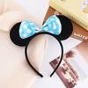 Mickey Mouse Ears Headband with Minnie Bow for Children's Festival and Party