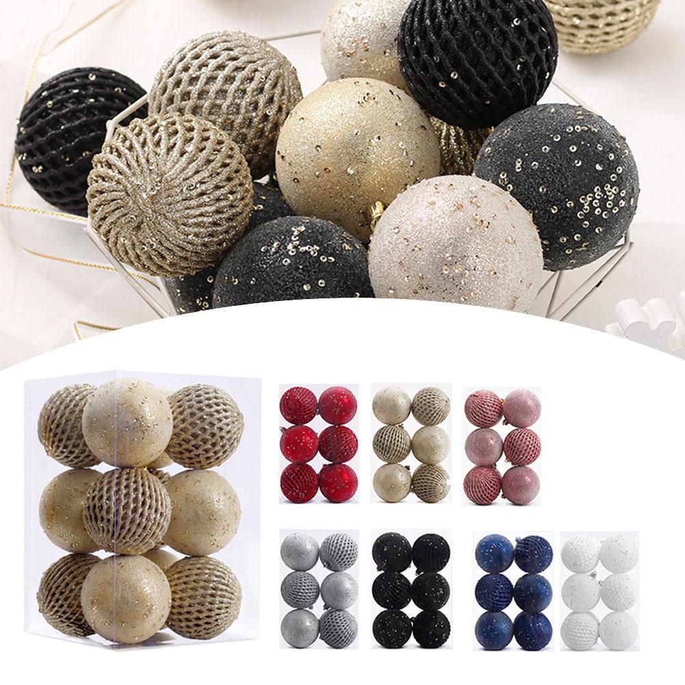 Christmas Balls 12 Pcs Shatterproof 8 Cm Ccessories
