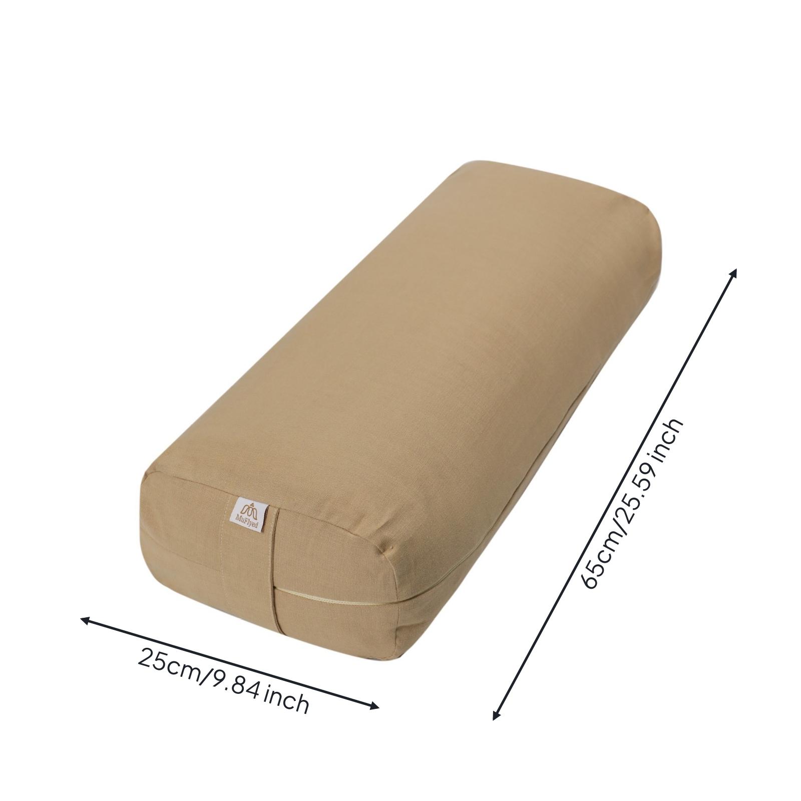 Rectangular Fitness Bolster Supportive Pillow Firm