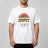 Soft Cotton Unisex Tshirt Vintage Music Addict Note Art Print Oneck Trendy Loose Fit Hip Hop Daily Casual Outfit Tops