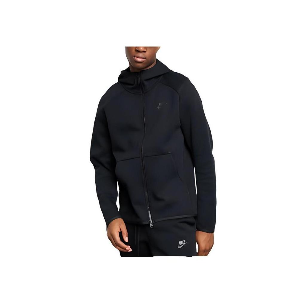 Nike Pánská mikina s kapucí a celopropínacím zipem Sportswear Tech Fleece Černá 928483-010