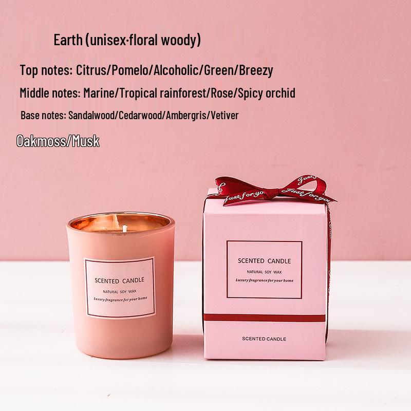 Valentine's Day Scented Candle in Electroplated Glass Cup