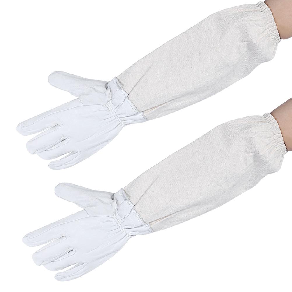 Bee Keeping Protective Goatskin Gloves with Vented Long Sleeves Beekeeping Tools