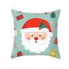 1 Piece Of Christmas Decoration Pillowcase Cartoon Santa Claus Snowman Pattern Sofa Cushion Suite Room Home Decoration Gift