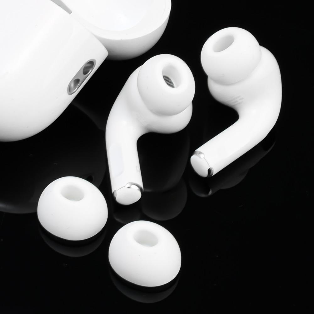 1/4Pair Soft Silicone Earphone Eartips for AirPods Pro Noise Cancellation AntiSlip Bluetooth Earphone Protective Sleeve Earplugs