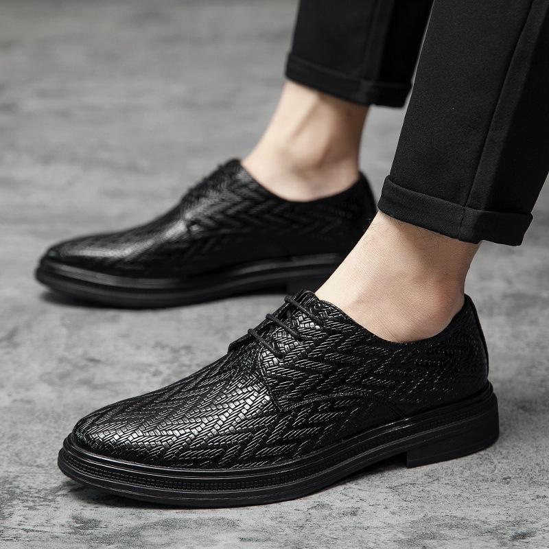 

Внешняя торговля 2025 весна британские маленькие кожаные туфли мужские корейская версия тренд универсальные мужские повседневные мужские кожаные туфли 44