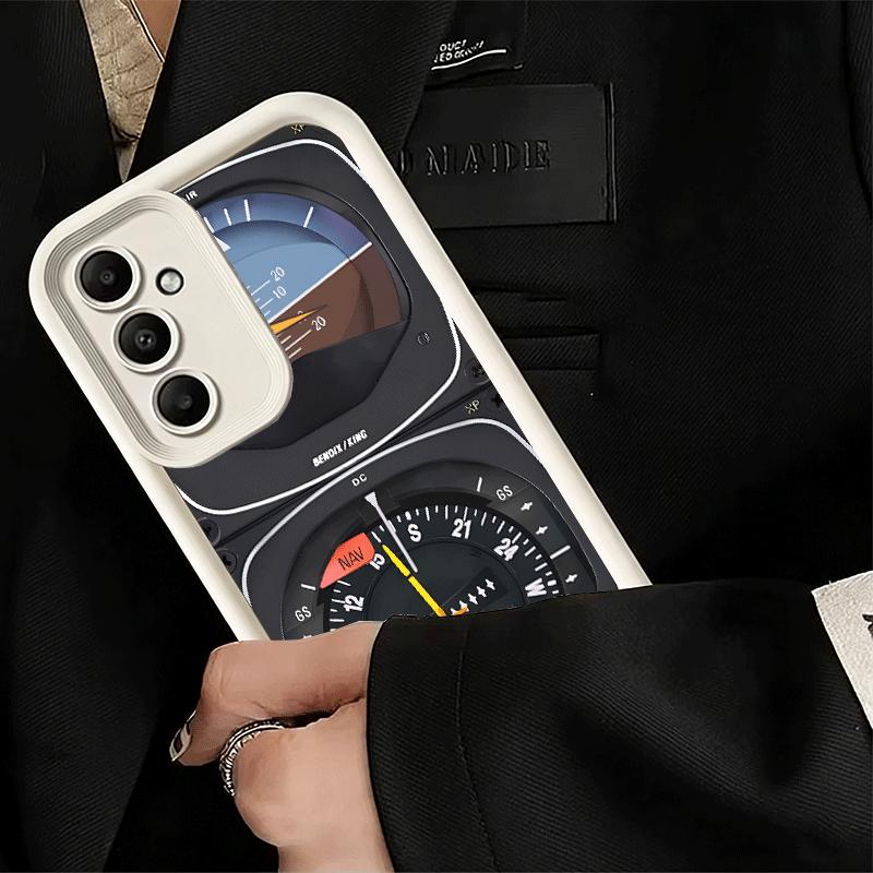Phone Case for Samsung Galaxy A17 A16 A15 A14 A13 Aircraft Instrument Cockpit Radar A56 A36 A26 A55 A35 A25 A54 A34 A24 A53 A33