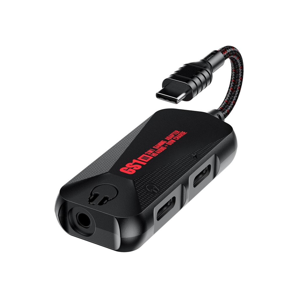 PLEXTONE GS1 3-in-1 USB-C Fast Charge 60W Gaming Sound Card