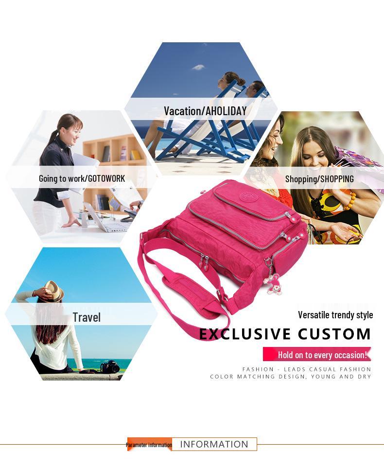 Damen Trendige Leichte Umhängetasche - Ultra High-Top, Ein-Schulter, Vielseitig, Wasserdicht und Wasserabweisend