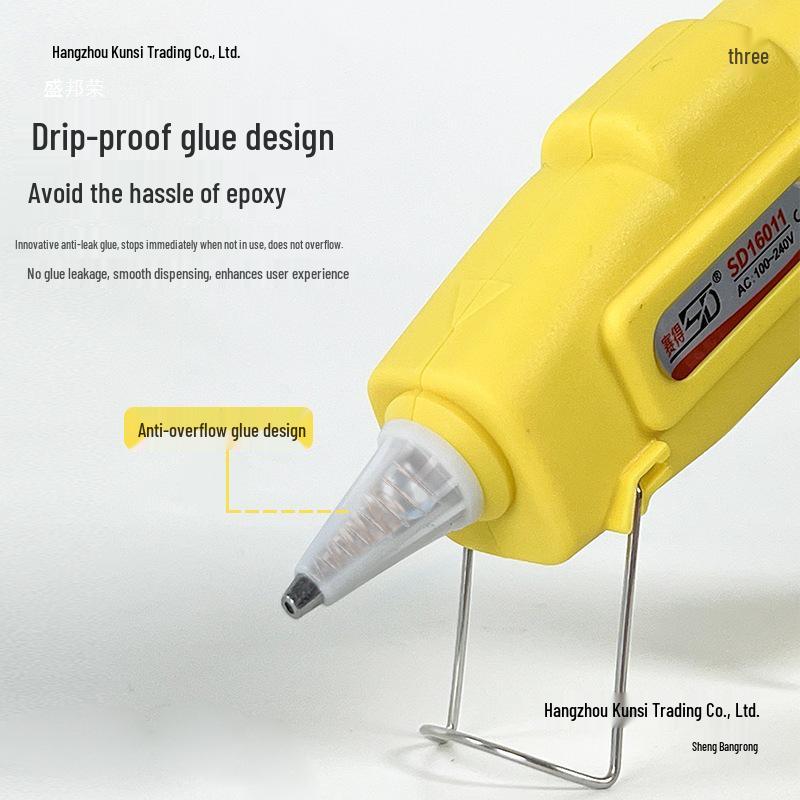 High Viscosity DIY Hot Melt Glue Gun with Fine Nozzle and Glue Sticks for Handmade and Household Projects