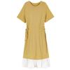 2026 New Summer A-line Dress with Loose Two-Piece Look and Short-Sleeved T-shirt