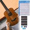 Printed Vinyl Paper Guitar Practice Chord Chart Coated Paper Chord Fingering Diagram  For Kids