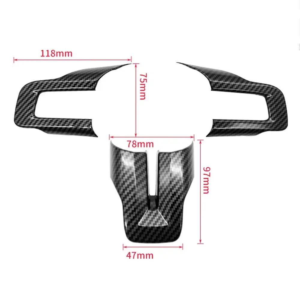 For Ford Mustang 2016 2017 2018 2019 2020 2025 2025 Steering Wheel Cover Decoration Sticker Interior Trim Interior Accessories