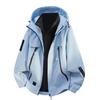 Giacca Antivento Autunno/Inverno con Fodera in Pile Staccabile - Set da Alpinismo per Esterni per Uomo e Donna.