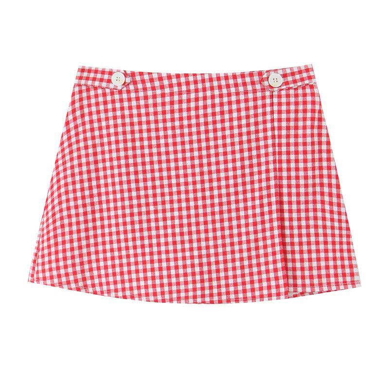 Sexy Style Pattern Square Collar Cropped Tank Top Short Tops + Easiest for Match Slim Looking Fastener Decoration Short Culottes