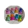 Kawaii 17mm Glitter Gradient Resin Gummy Bear Charms for DIY Jewelry Craft Scrapbook Decoration Accessories