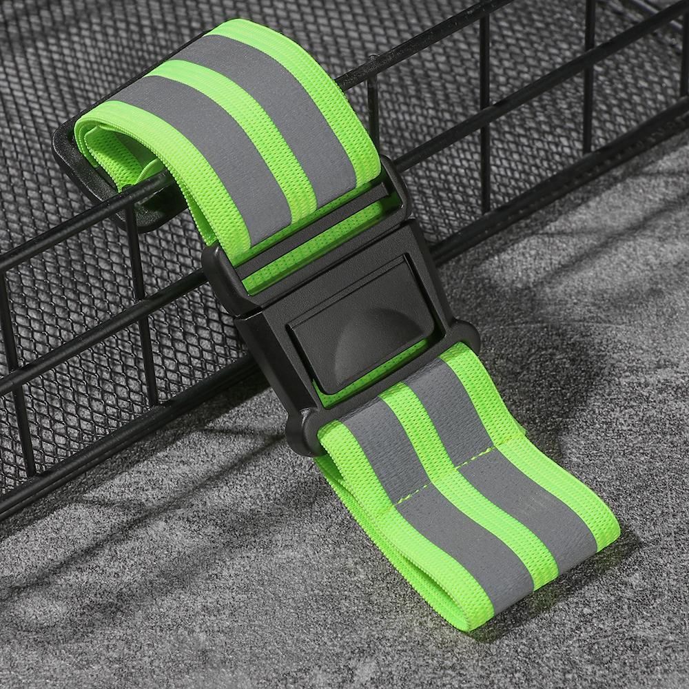 Bike Safety Alert Reflector Wristband Bicycle Bind Strap Cycling Reflective Strips Warning Armband