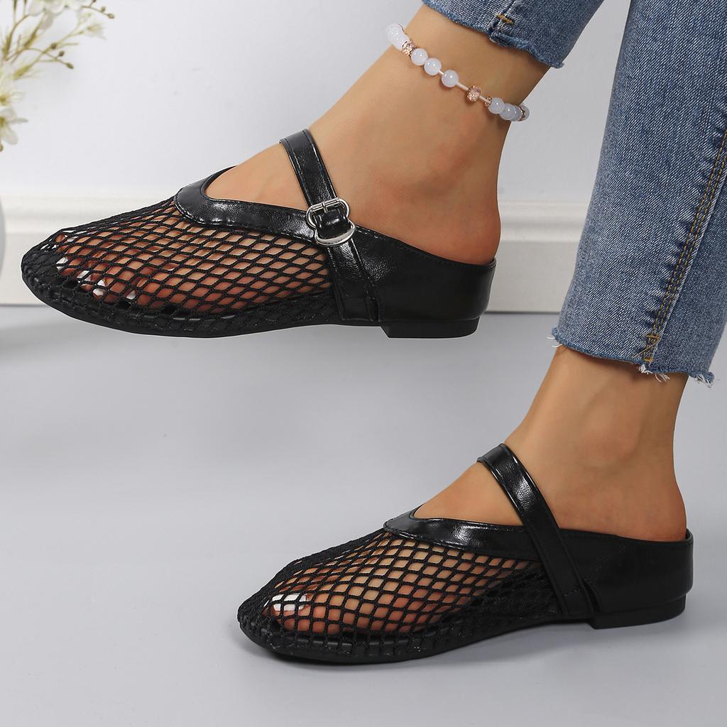 Fashion Women Slip On Comfortable Sandals Breathable Fashion Versatile Sandals Women New Flat Soft Mary Jane Shoes Sandalias De Mujer