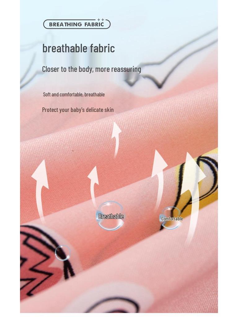 Kids' Cartoon Ice Silk Short Sleeve Pajama Set for Spring and Summer