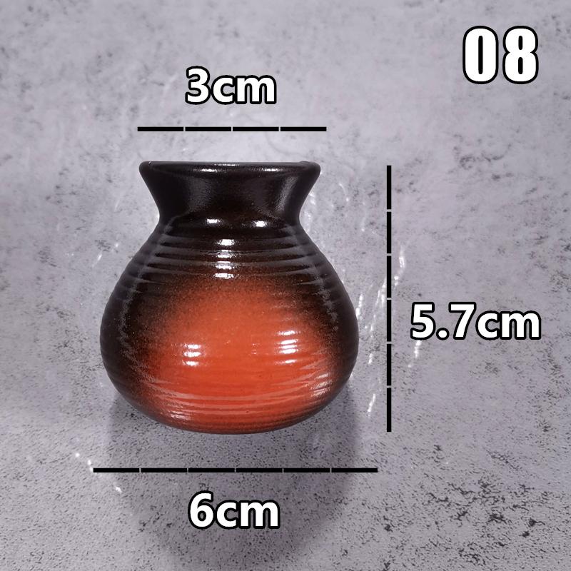 Sushi Shop Sashimi Plate Decor Small Bottle Dry Ice Barrel Ceramic Toothpick Holder Japanese Style Fruit Picks Container Jar Box