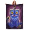 Soft Warm BlanketKids Airplane Travel Kpop Demon Hunters Derpy Tiger Throw Blanket  Flannel Bedspread Aesthetic Sofa Bed Cover