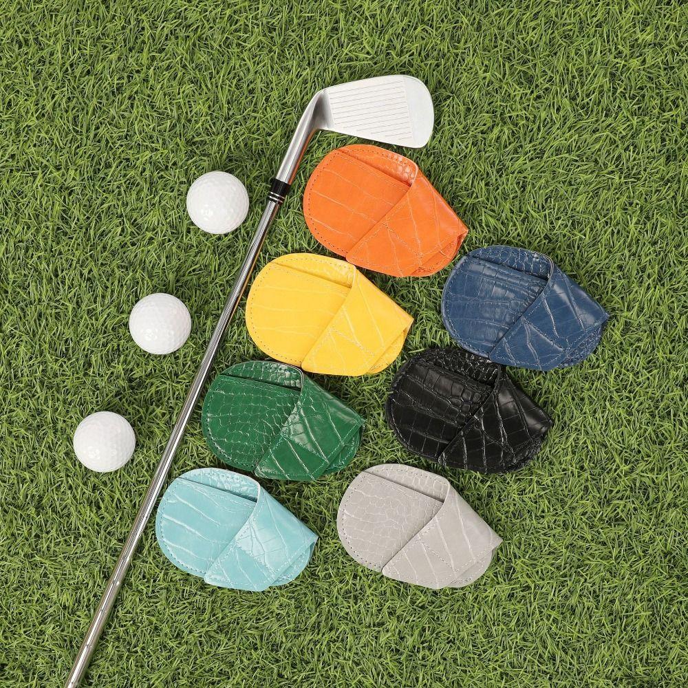 5pcs/7pcs Stitched Edges Golf Iron Covers Open Ended Golf Club Head Covers  Golf Course