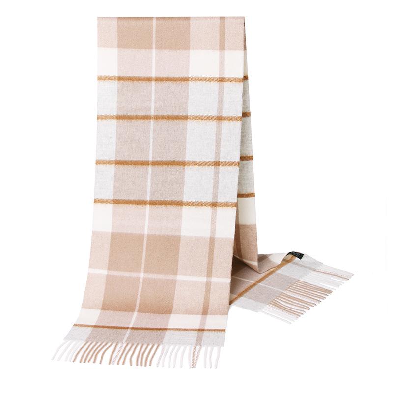 2025 British Plaid Wool Scarf for Men & Women - Warm, Autumn/Winter Style
