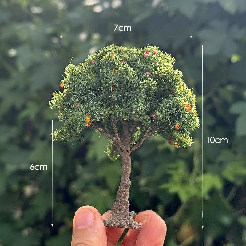 

1pc Realistic Fruit Tree Decor, Miniature Sand Table Building Model Decoration, DIY Fruit Trees Miniature Landscape Decoration 10cm-3.93inch
