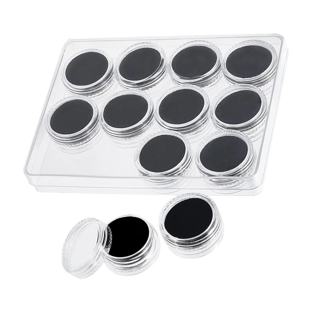 12 Slot Acrylic Transparent Round Gemstone Display Tray With Soft Foam Protective Jewelry Storage Case For Loose Diamonds Coins