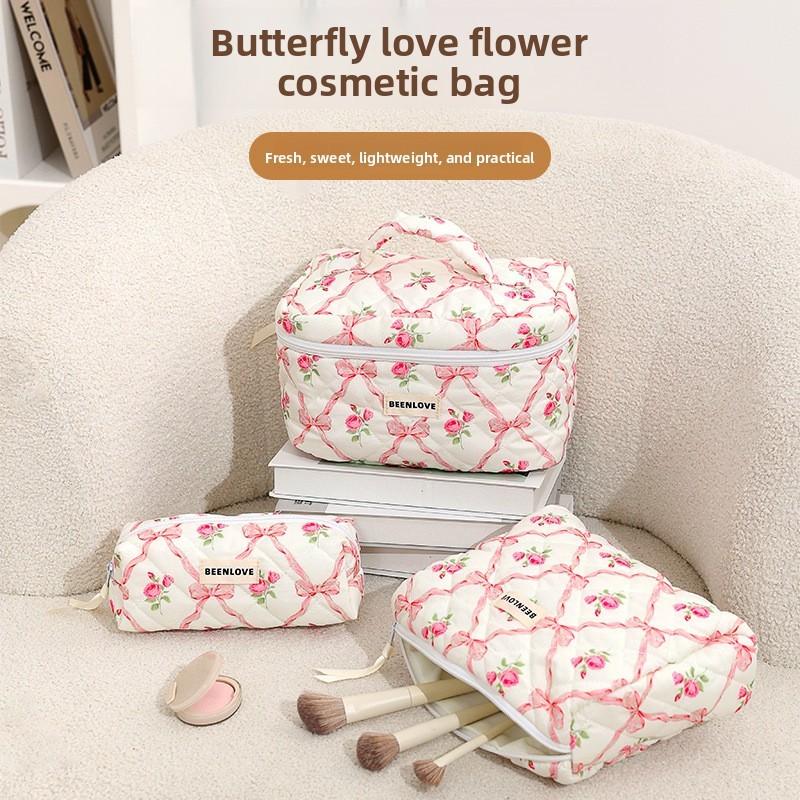 Butterfly Love Cosmetic Organizer With Portable Design For Travel And Bedroom Storage