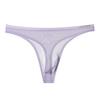 Men's Ultra-Thin Ice Silk Transparent Thong Underwear - Breathable, Sexy, and Comfortable for Summer.