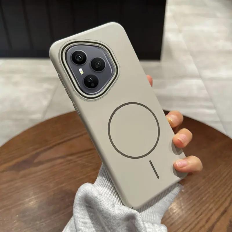 

Для Honor400 400 Pro Чохол Модний Простий М який Магнітний ПК Приємний на дотик Протиударний Чохол для Honor 400 Pro Funda Honor 400 (Global) білий