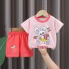 2026 Summer Children's Short Sleeve Set Pure Cotton Thin T-shirt Children's Clothing