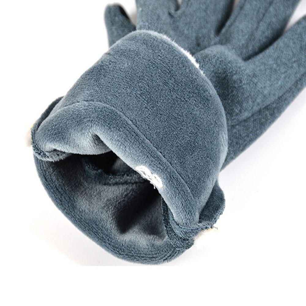 Driving Velvet Riding Thickened Rabbit Gloves Plush Gloves  Mittens Women Mittens