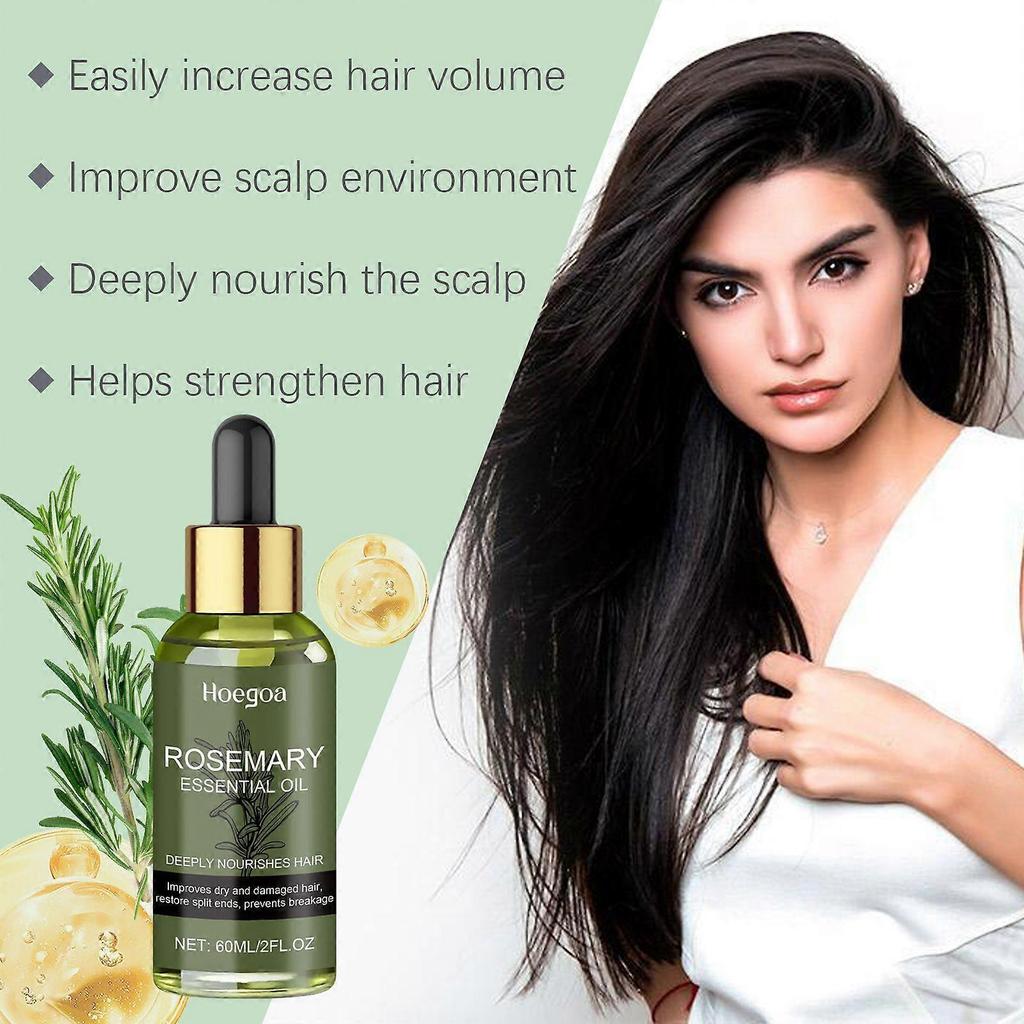 Hoegoa Rosemary Hair Care Essential Oil Nourishing, Moisturizing, Repairing Hair, Hydrating And Smoothing Hair Care Oil