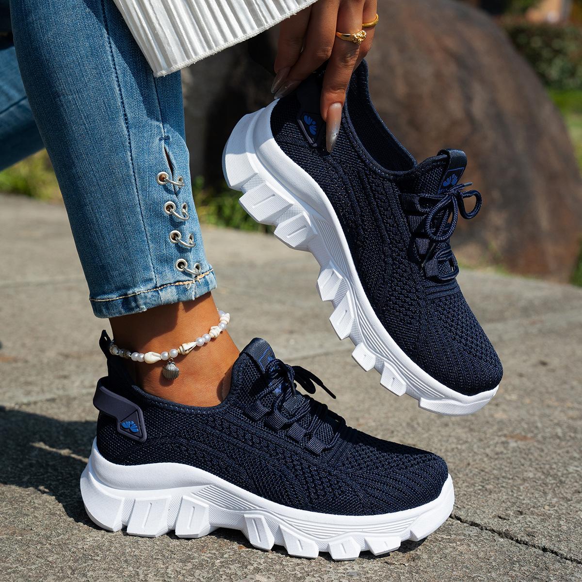 

Children s Fashiable Flying Woven Women s Shoes, Lightweight and Breathable Oversized Women s Shoes 43